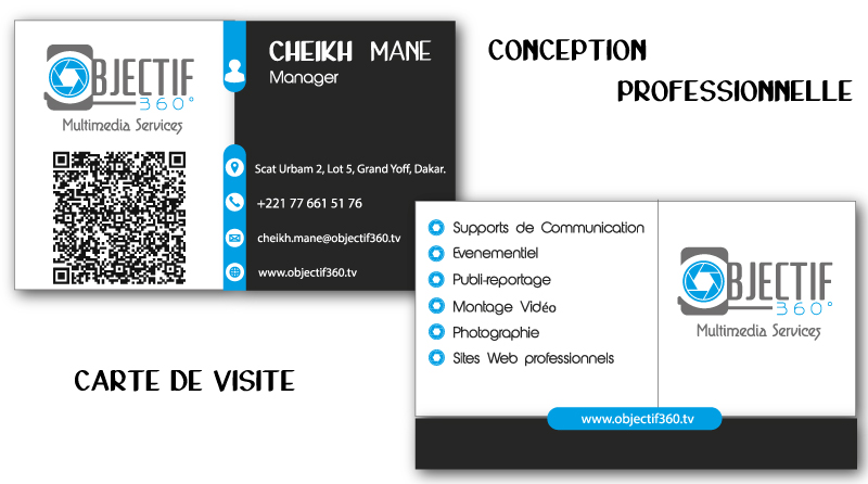Je vous fais une carte de visite très professionnelle en 2 jours avec l'option QRCode