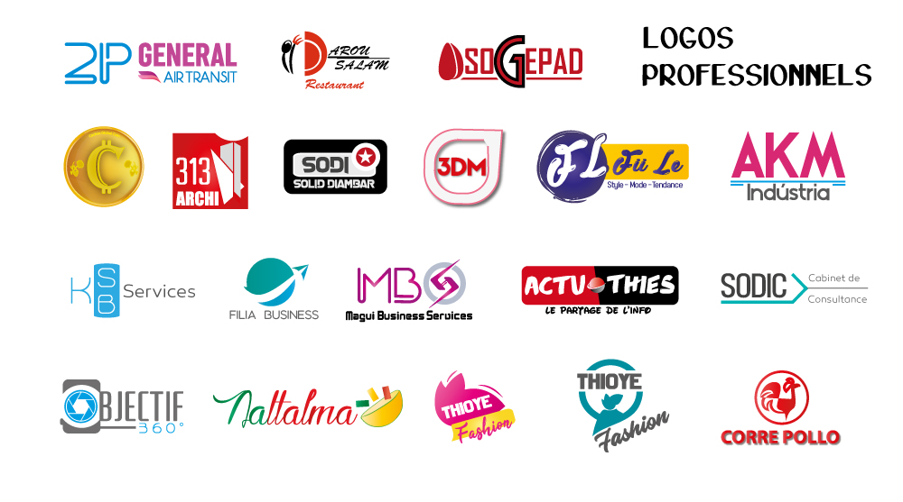 Confection de logos professionnels