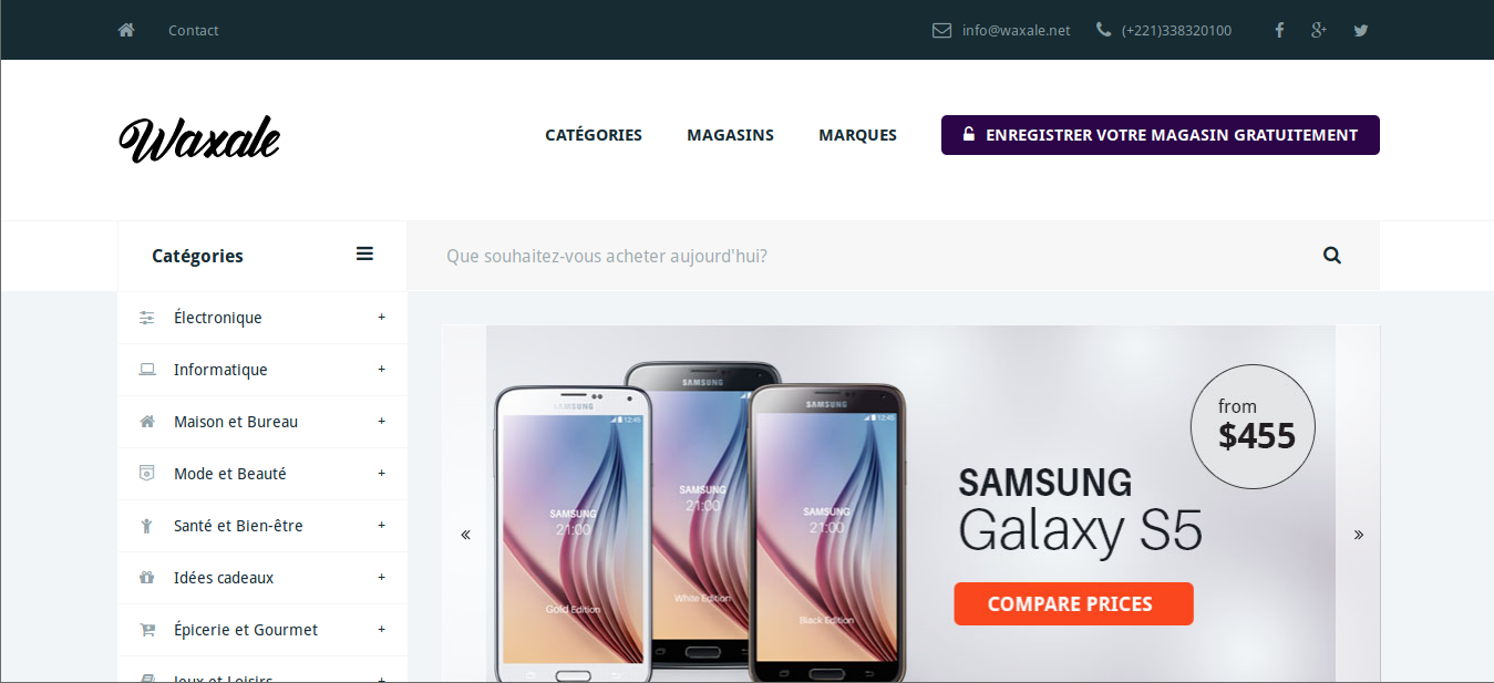 Comparateur de prix waxale.net
