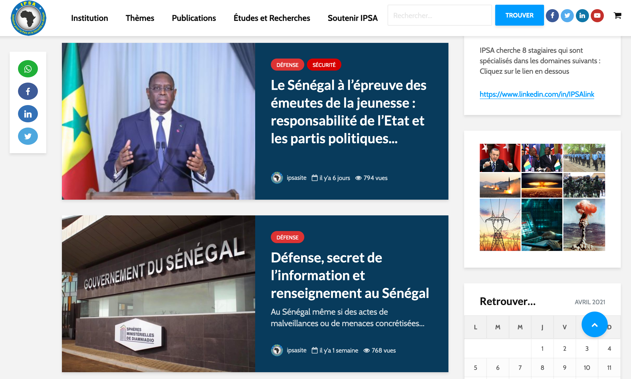 IPSA : Initiative pour la Paix et la Sécurité en Afrique