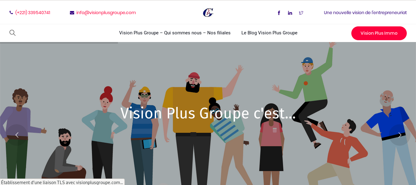 Site vitrine : Vision Plus Groupe
