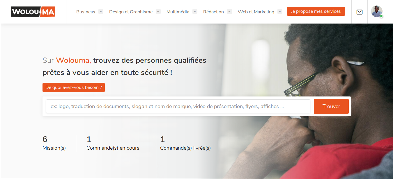 WOLOUMA, plateforme de mise en relation